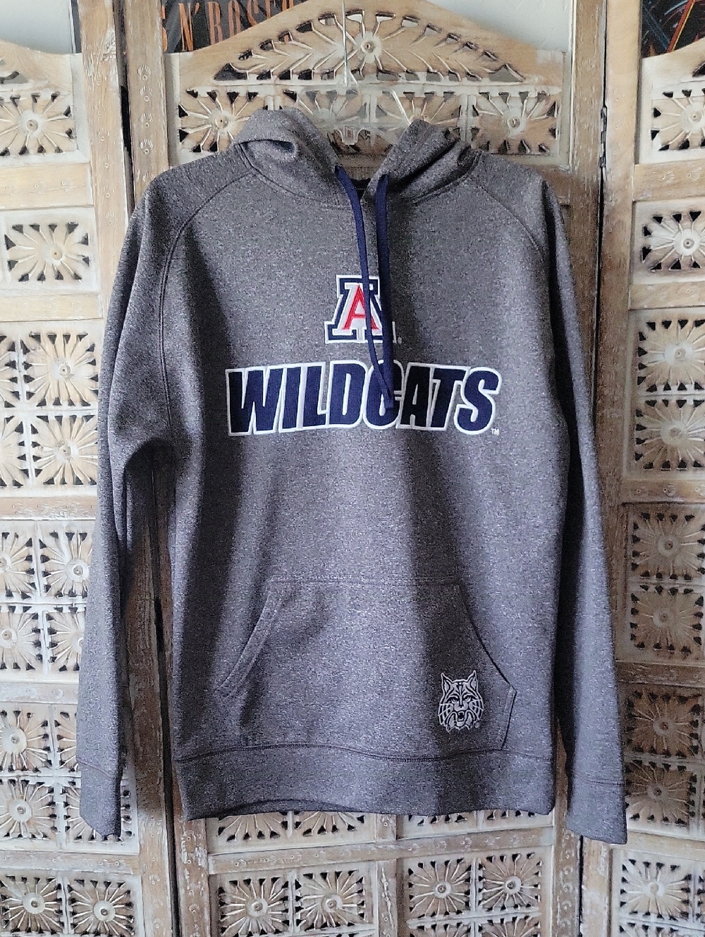 Champion Gray Arizona Wildcats Pullover Hoodie S